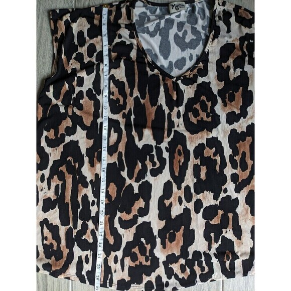 Show Me Your Mumu Leopard Cap Sleeves Top Large - Picture 6 of 6